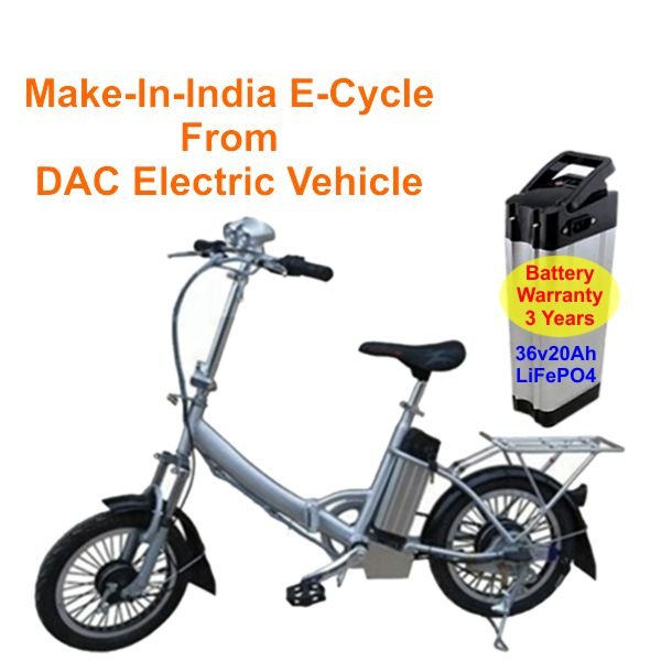 ECycle with LiFePO4 Battery Model18Inch2W36v20Ah Electricity